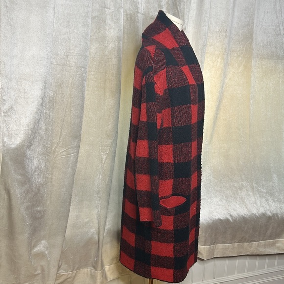 Dex Buffalo Plaid Shacket Jacket Sweater Cardigan Sz S - Picture 2 of 6